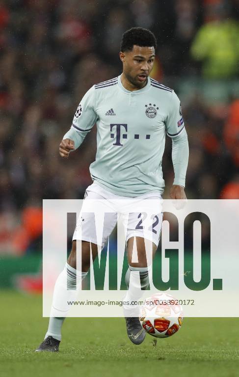 Serge Gnarby of Bayern Munich during the UEFA Champions League Round of 16 First Leg match at Anfield Stadium, Liverpool. Picture date: 19th February 2019. Picture credit should read: Darren Staples Sportimage . _AZ23260