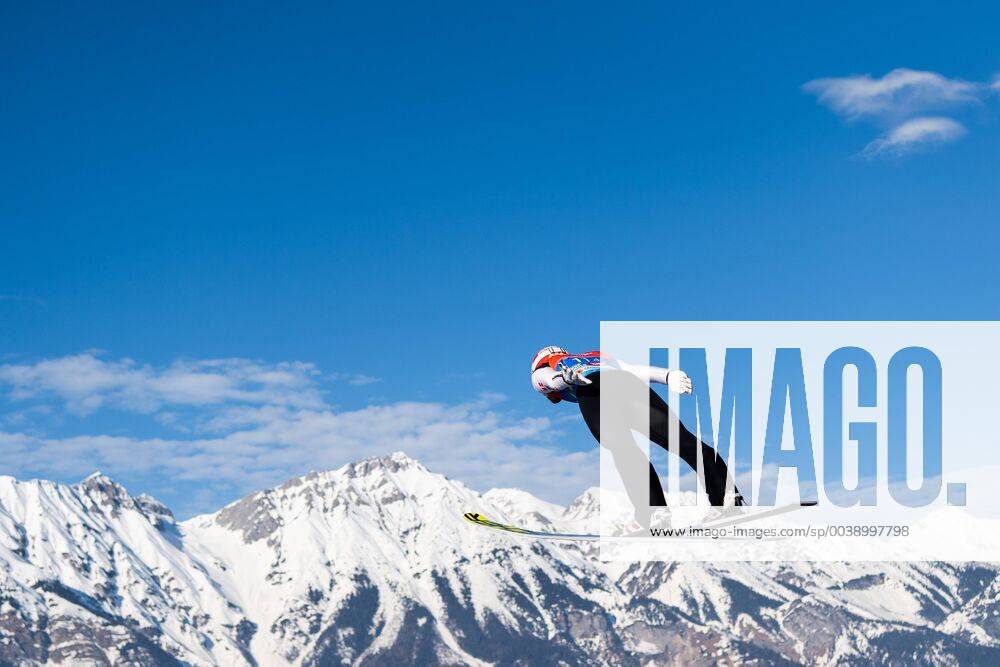 Markus Eisenbichler of Germany competes in ski jumping team large hill during the FIS Nordic World Ski Championships on February 24 2019 in Innsbruck Photo Joel Marklund BILDBYRAN kod JM 87890,