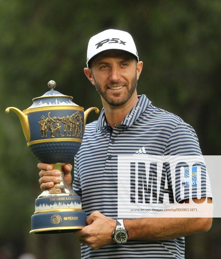 KW08 US golfer Dustin Johnson reacts after winning the World Golf Championship Mexico 2019, at the Chapultepec Glof Club, in Mexico City, Mexico, 24 February 2019. World Golf Championship Mexico 2019 !ACHTUNG: NUR REDAKTIONELLE NUTZUNG!