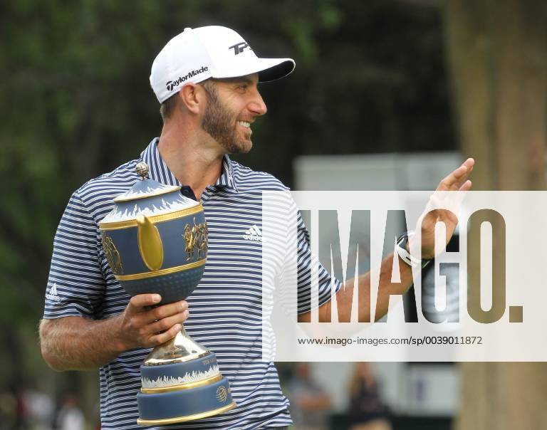 US golfer Dustin Johnson reacts after winning the World Golf Championship Mexico 2019, at the Chapultepec Glof Club, in Mexico City, Mexico, 24 February 2019. World Golf Championship Mexico 2019 !ACHTUNG: NUR REDAKTIONELLE NUTZUNG!