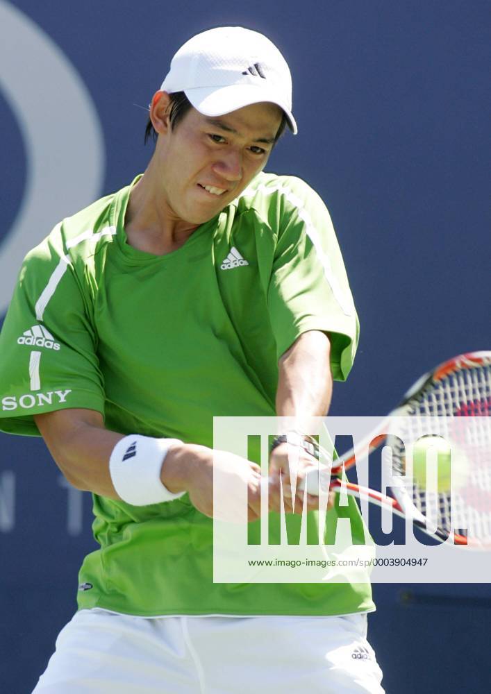 Kei Nishikori (Japan) - (NYP20080828304) Tennis Herren US Open 2008, Grand Slam, ATP Tour Einzelbild Flushing Meadows New York, NY, N Y Dynamik,