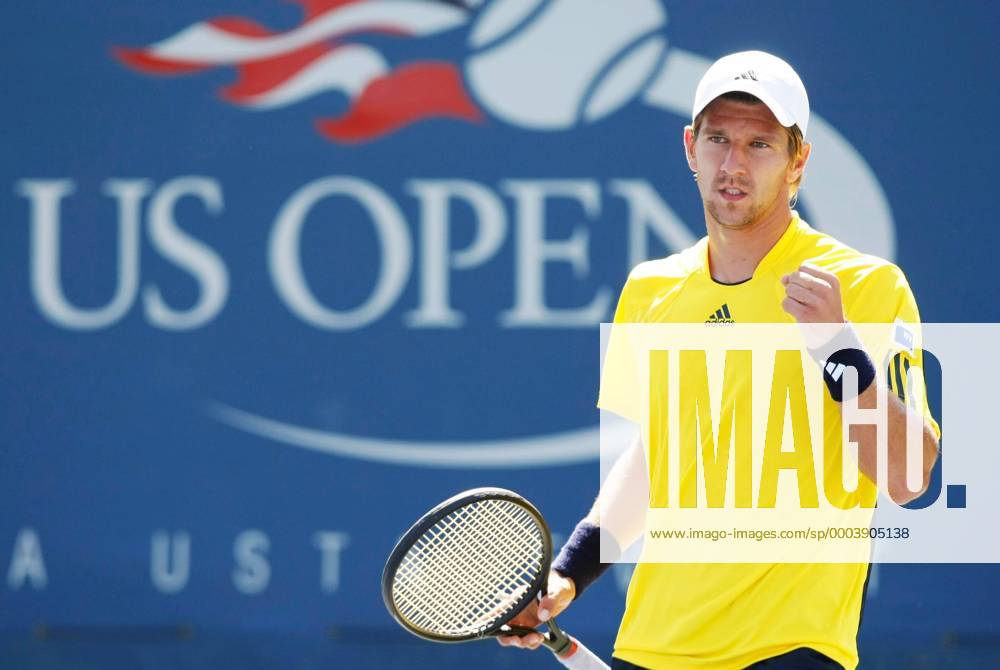 Jürgen Melzer (Österreich) jubelt - Tennis Herren US Open 2008, Grand Slam, ATP Tour Einzelbild Flushing Meadow New York, NY N Y