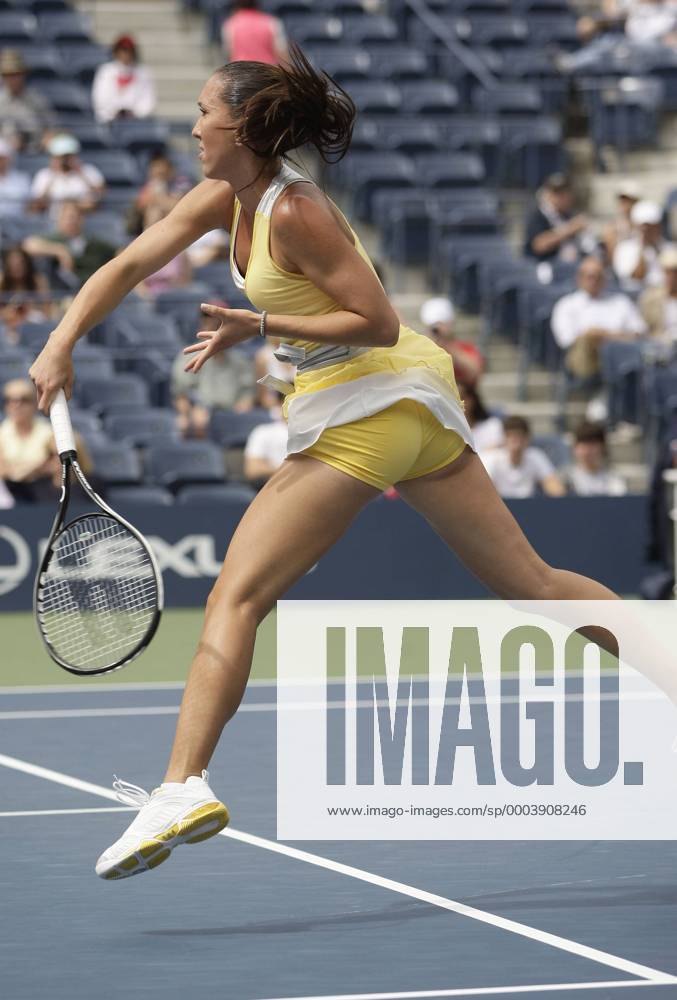 Jelena Jankovic (Serbien) Tennis Damen US Open 2008, Grand Slam, WTA Tour Einzelbild Flushing Meadows New York, NY, N.Y. Dynamik,