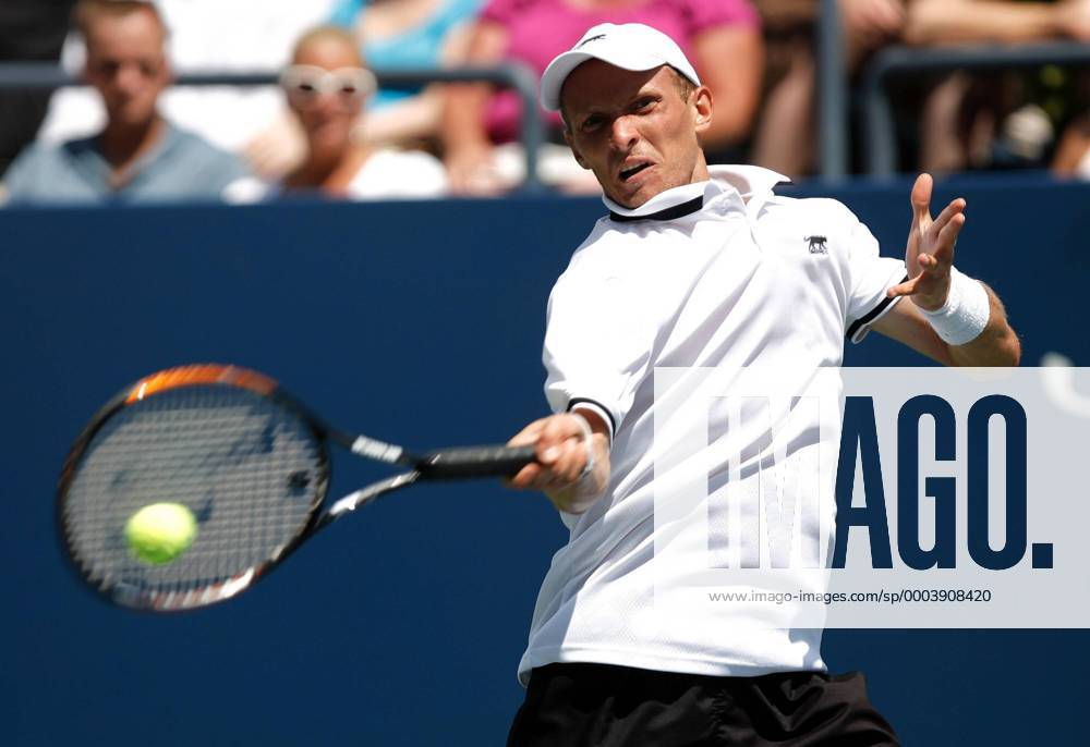 Nikolay Davydenko (Rußland) - (NYP20080829109) Tennis Herren US Open 2008, Grand Slam, ATP Tour, Einzelbild Flushing Meadows New York, NY, N Y Dynamik,