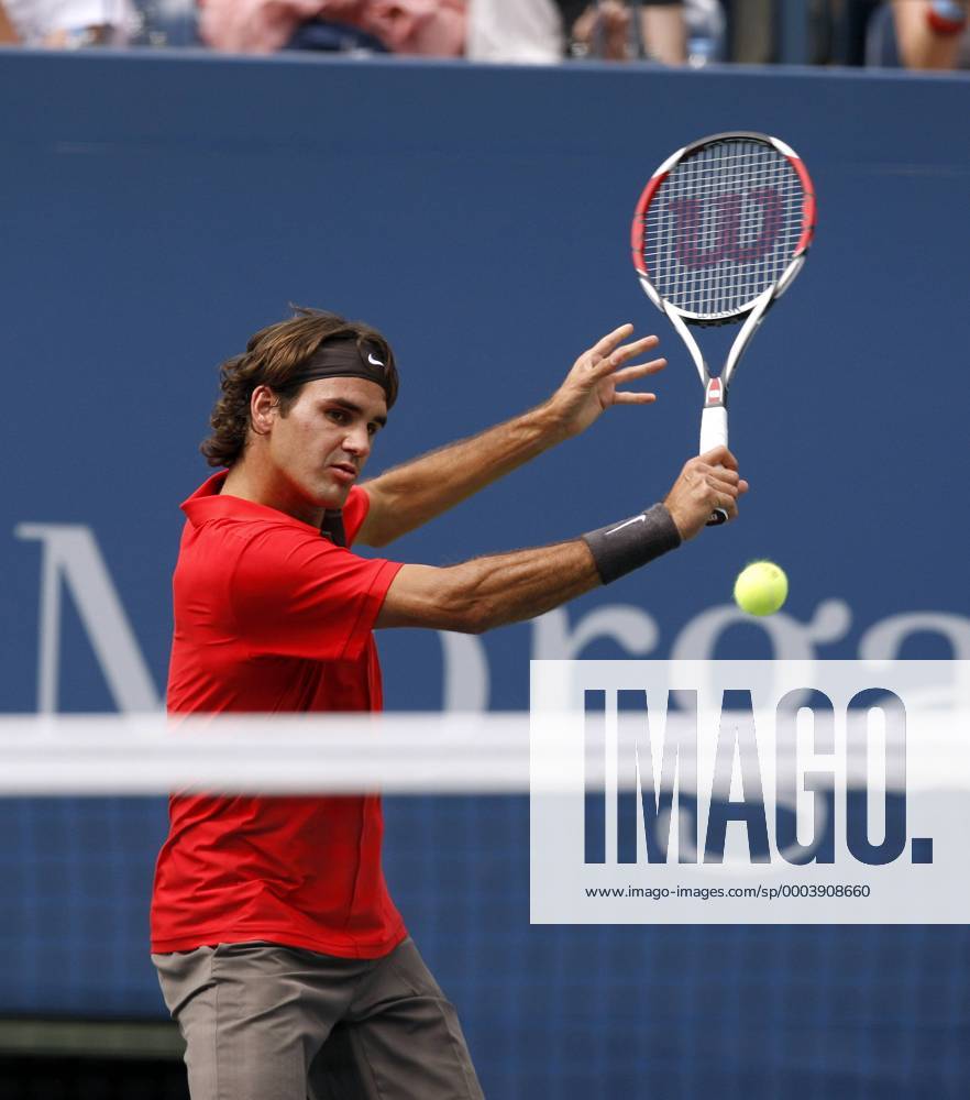 Roger Federer (Schweiz) Tennis Herren US Open 2008, Grand Slam, ATP Tour Einzelbild Flushing Meadows New York, NY, N.Y.