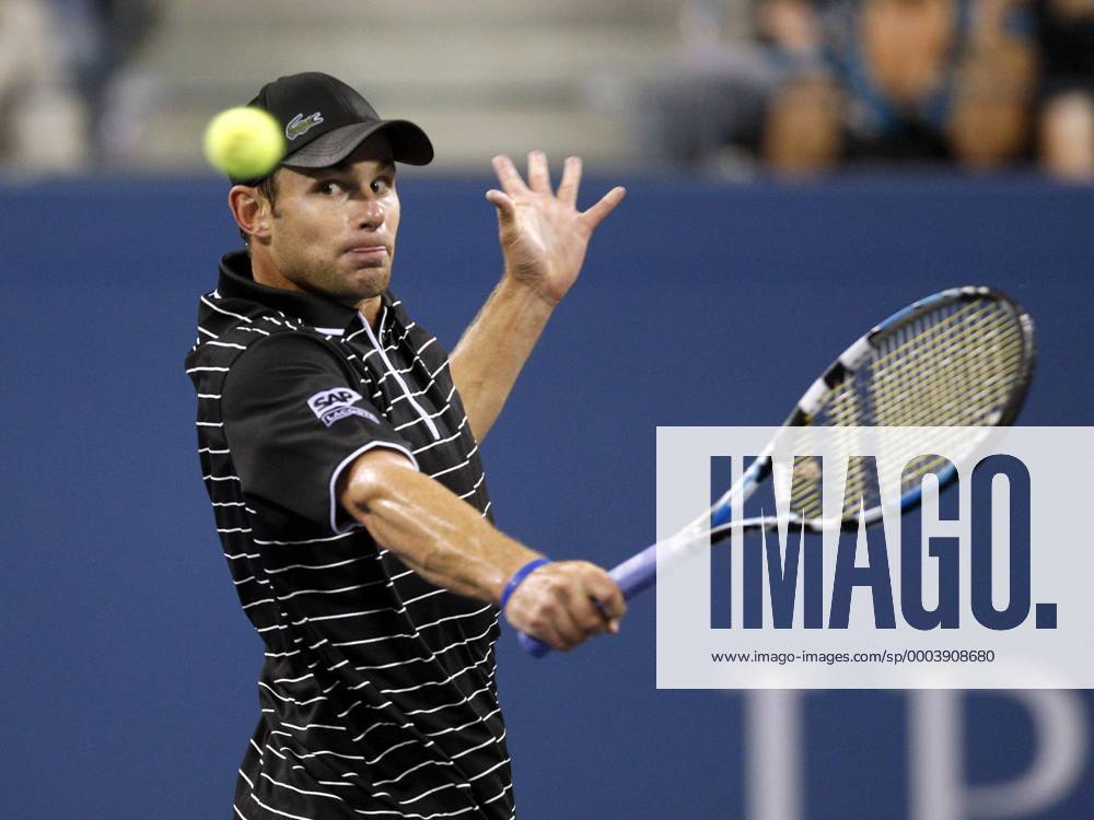 Andy Roddick (USA) Tennis Herren US Open 2008, Grand Slam, ATP Tour Einzelbild Flushing Meadows New York, NY, N.Y. Dynamik,