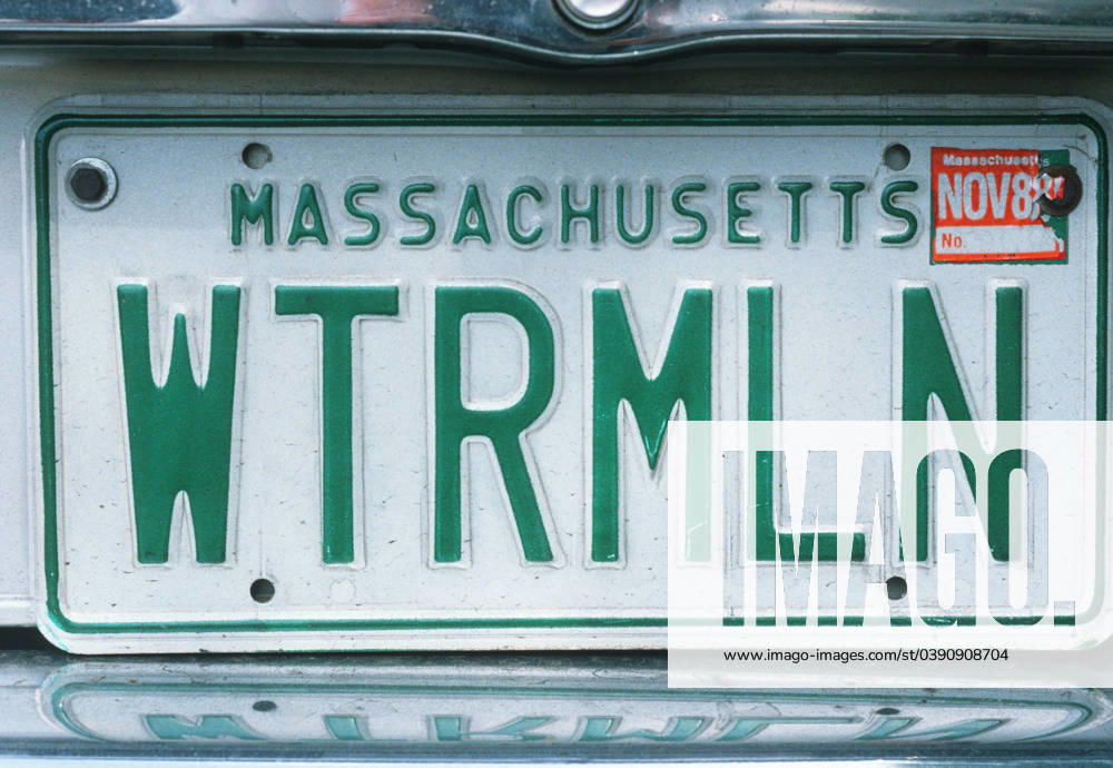Vanity License Plate - Massachusetts Vanity License Plate - Massachusetts <br>Model Release: No<br>Property Release: No