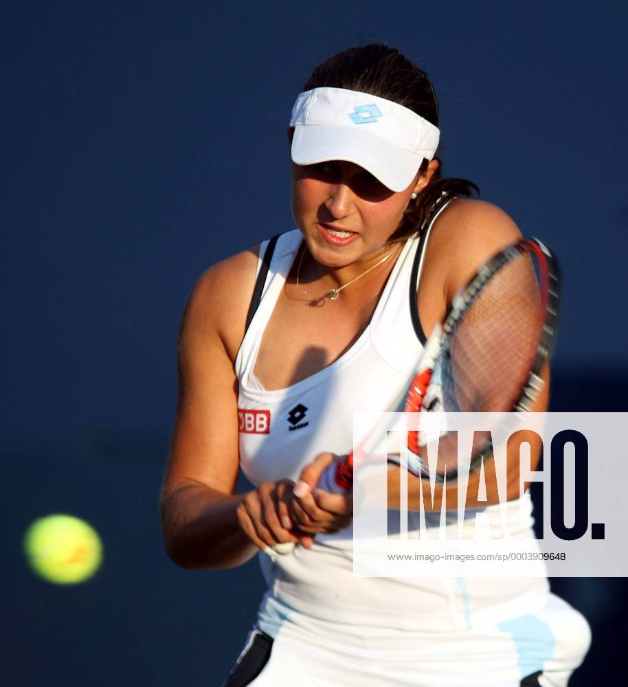 Tamira Paszek (Österreich) Tennis Damen US Open 2008, Grand Slam, WTA Tour Einzelbild Flushing Meadows New York, NY, N.Y. Dynamik,