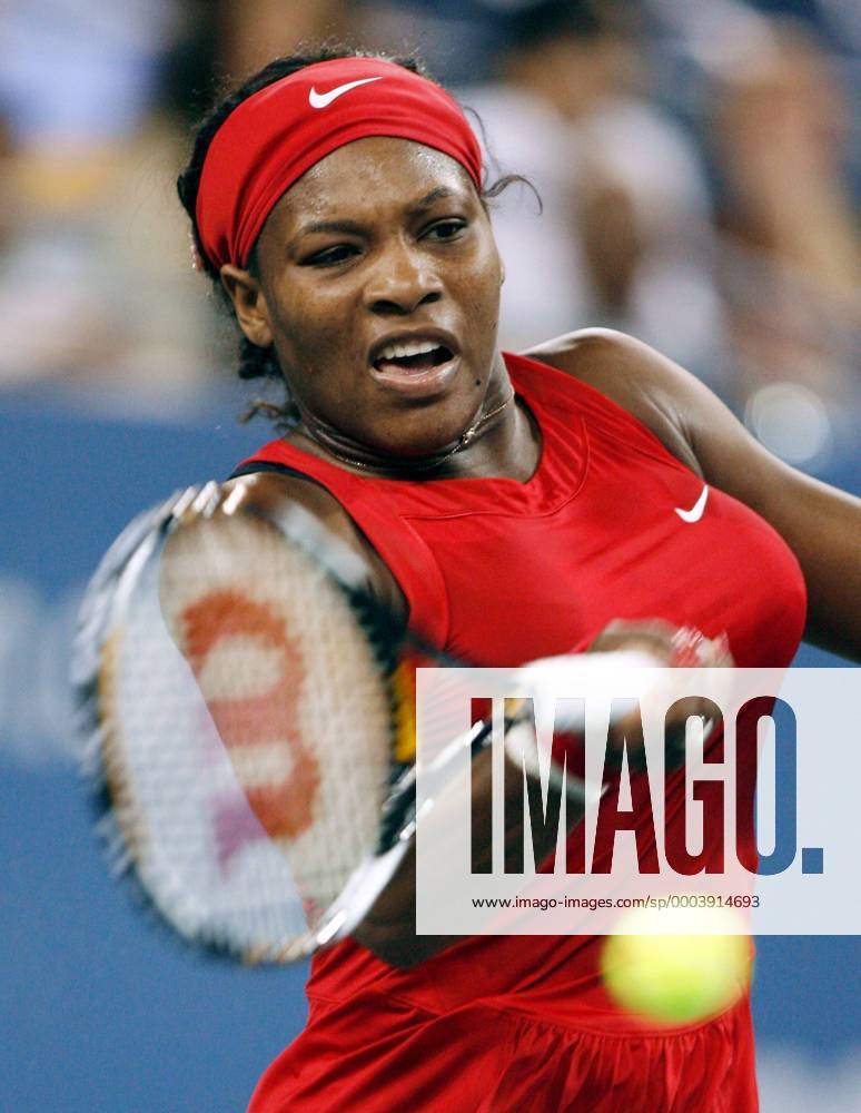 Serena Williams (USA) - (NYP20080901105) Tennis Damen US Open 2008, Grand Slam, WTA Tour Einzelbild Flushing Meadows New York, NY, N Y