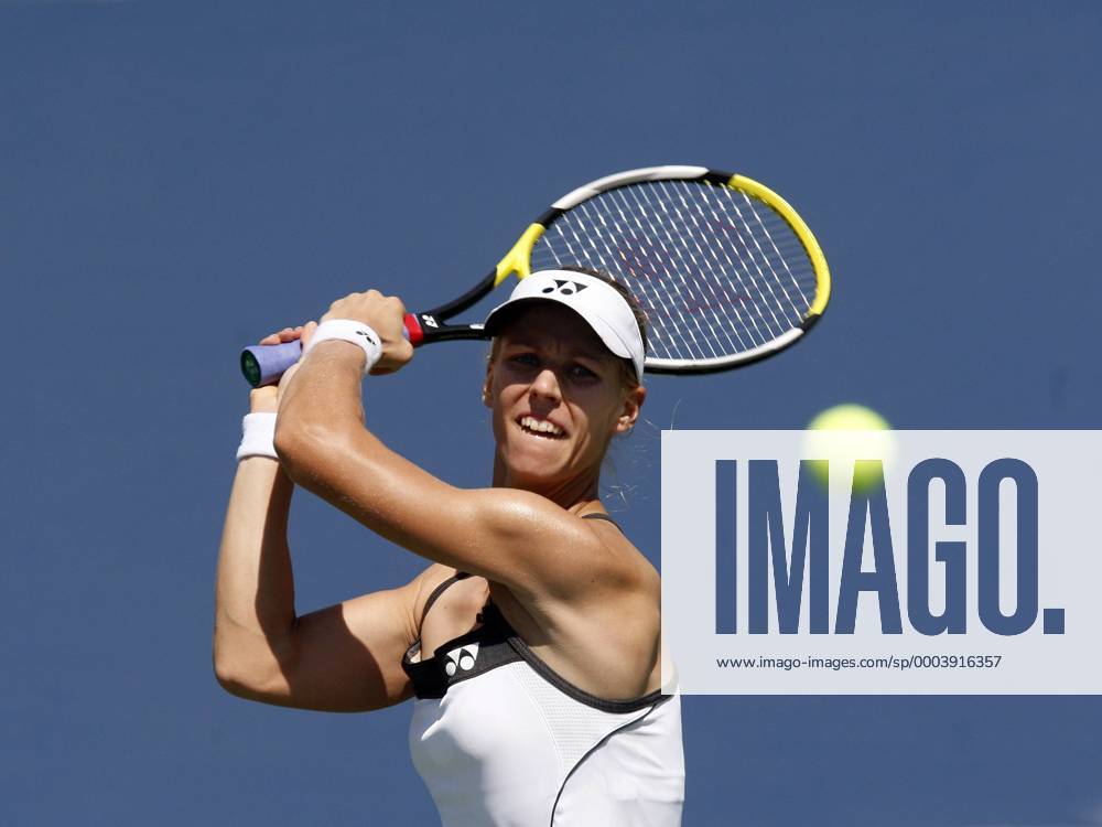 Elena Dementieva (Rußland) Tennis Damen US Open 2008, Grand Slam, WTA Tour Einzelbild Flushing Meadows New York,, N Y, NY Dynamik,