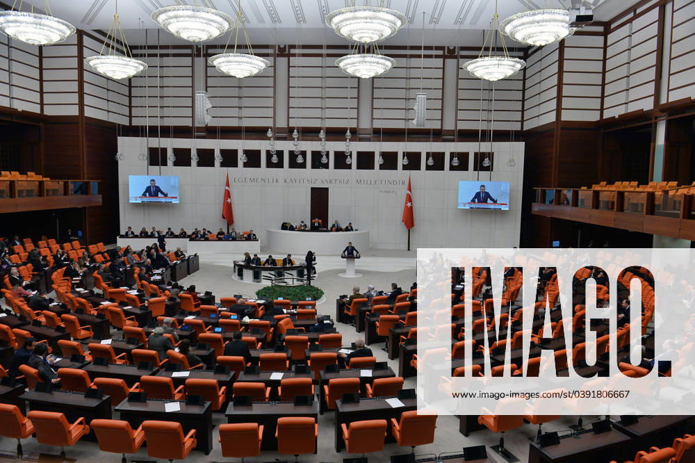 (240123) -- ANKARA, Jan. 23, 2024 -- Turkish lawmakers attend a vote on Sweden s NATO bid at the Grand National Assembly in Ankara, T¨¹rkiye, on Jan. 23, 2024. Turkish lawmakers on Tuesday approved a long-delayed bill on Sweden s bid to become the 32nd member of NATO. (Photo by Xinhua) T?RKIYE-ANKARA-PARLIAMENT-SWEDEN S NATO BID-APPROVAL MustafaxKaya