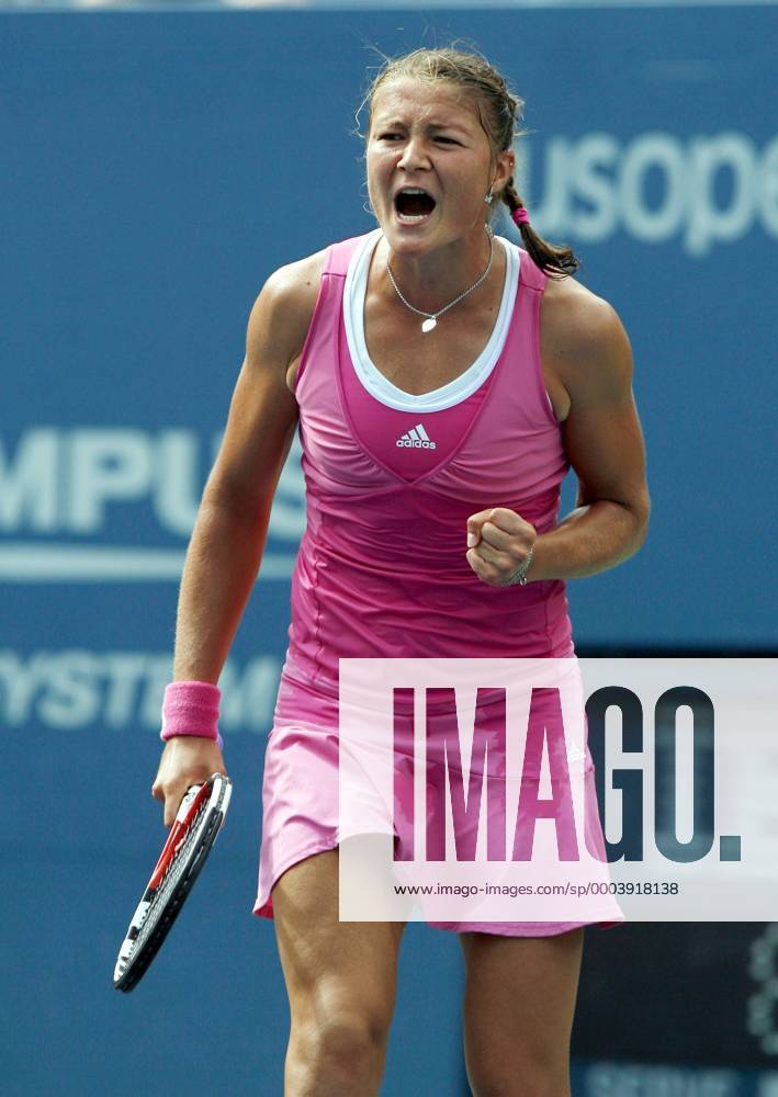 Dinara Safina (Russland) jubelt - (NYP20080903110) Tennis Damen US Open 2008, Grand Slam, WTA Tour Einzelbild Flushing Meadows New York, NY, N Y Freude,