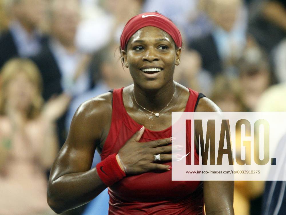 Serena Williams (USA) jubelt Tennis Damen US Open 2008, Grand Slam, WTA Tour Einzelbild Flushing Meadows New York, NY, N.Y. Freude,