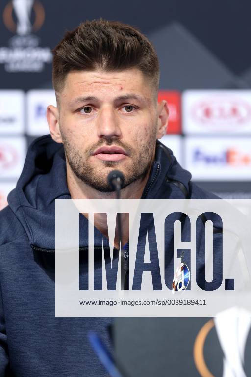 GNK Dinamo press conference PK Pressekonferenz - Zagreb, Croatia 06.03.2019., Maksimir stadium, Zagreb, Croatia - GNK Dinamo press conference before football match of UEFA Europa league, Round of 16, 1st leg with Benfica. Bruno Petkovic LukaxStanzl PIXSELL