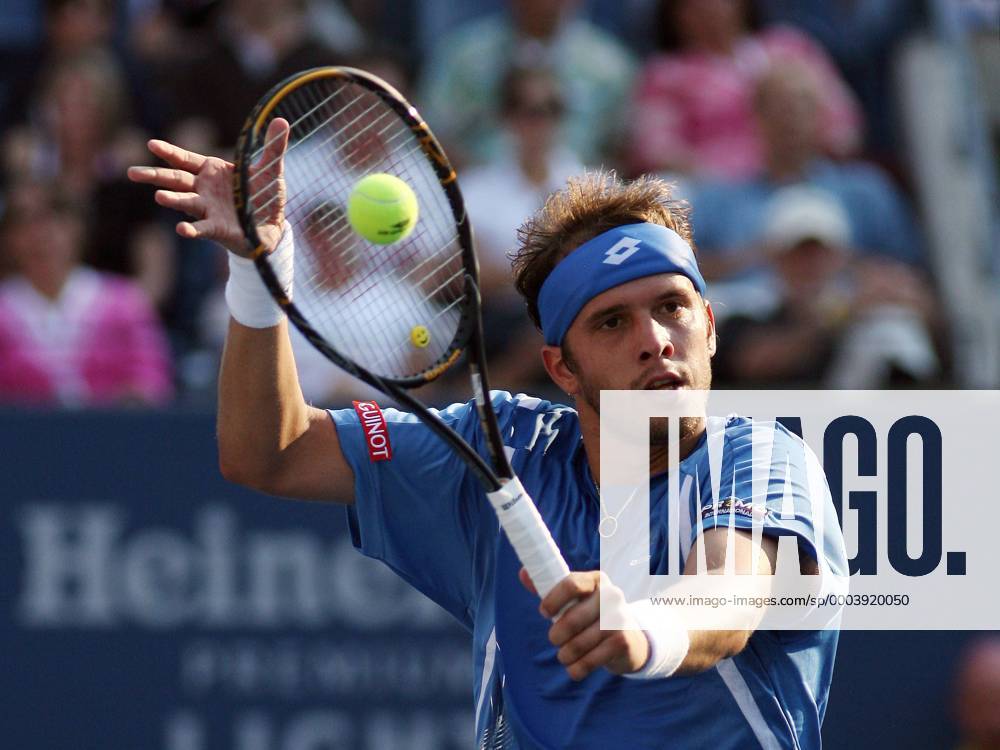 Gilles Muller (Luxemburg) Tennis Herren US Open 2008, Grand Slam, ATP Tour Einzelbild Flushing Meadow New York, NY N Y