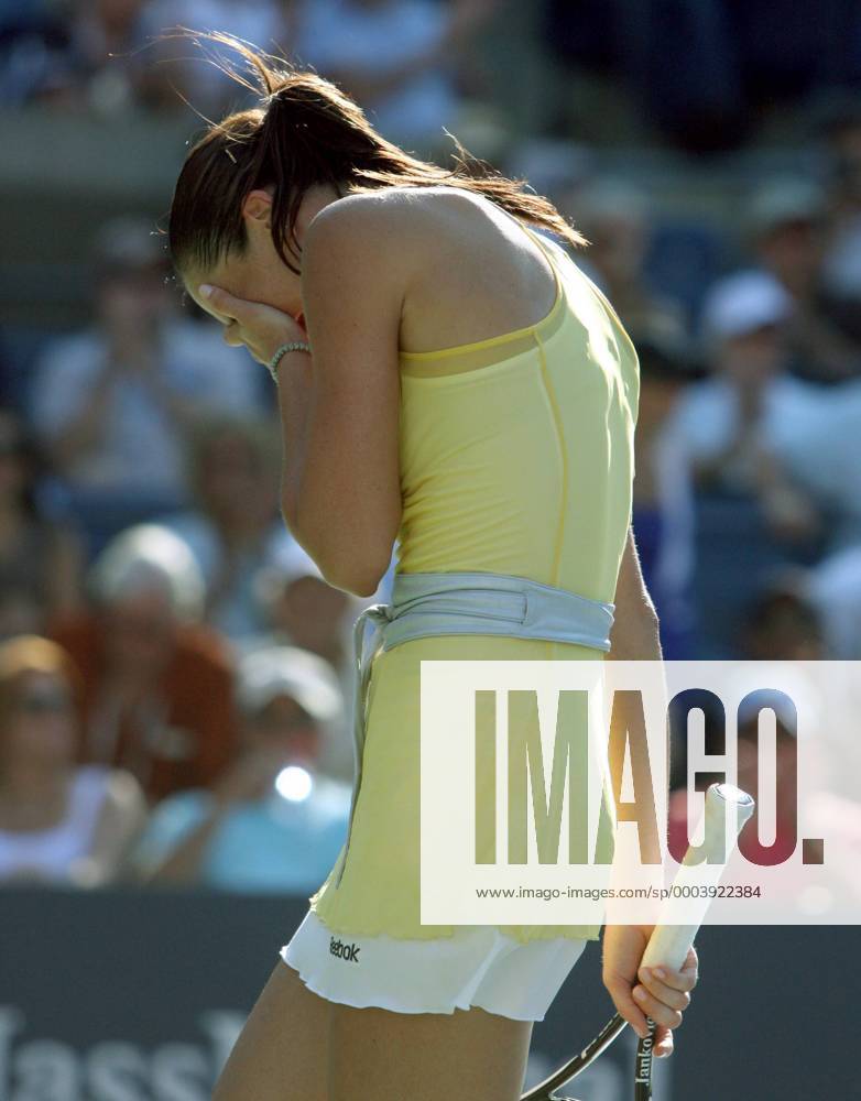 Jelena Jankovic (Serbien) verzweifelt - (Icon2500809050248) Tennis Damen US Open 2008, Grand Slam, WTA Tour Einzelbild Flushing Meadow New York, NY N Y Enttäuschung,