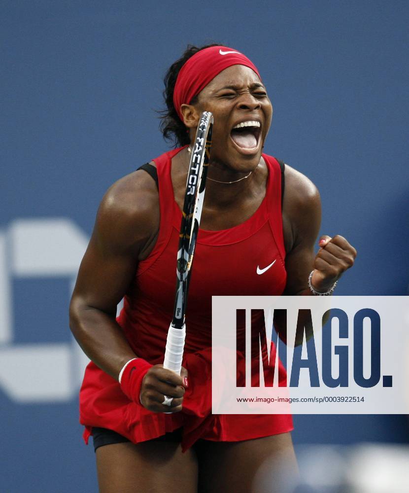 Serena Williams (USA) jubelt Tennis Damen US Open 2008, Grand Slam, WTA Tour Einzelbild Flushing Meadow New York, NY N Y Freude, Begeisterung,
