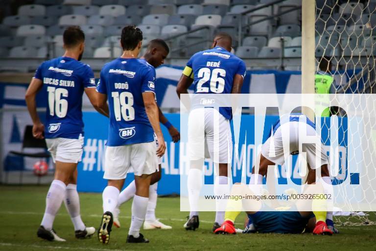 Cruzeiro x Tombense BELO HORIZONTE, MG - 10.03.2019: CRUZEIRO X TOMBENSE - Cruzeiro players celebrate with Rafael the defense of the penalty during Cruzeiro vs. Tombense, a match valid for the 2019 Mineiro Championship, held at the Mineirão Stadium, Belo Horizonte, MG. (Photo: Dudu Macedo Fotoarena) x1695858x DuduxMacedo