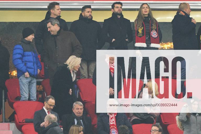 Markus SOEDER, bayerischer Ministerpraesident, Bayern, Franz BECKENBAUER ( ex FCB President, captain of honor FCB) wife Heidi FC BAYERN MUNICH - FC LIVERPOOL 1-3 UEFA Football Champions League , Munich, March 13, 2019, Season 2018 2019, round of last 16, FCB, Reds, Bavaria, Photographer: Peter Schatz