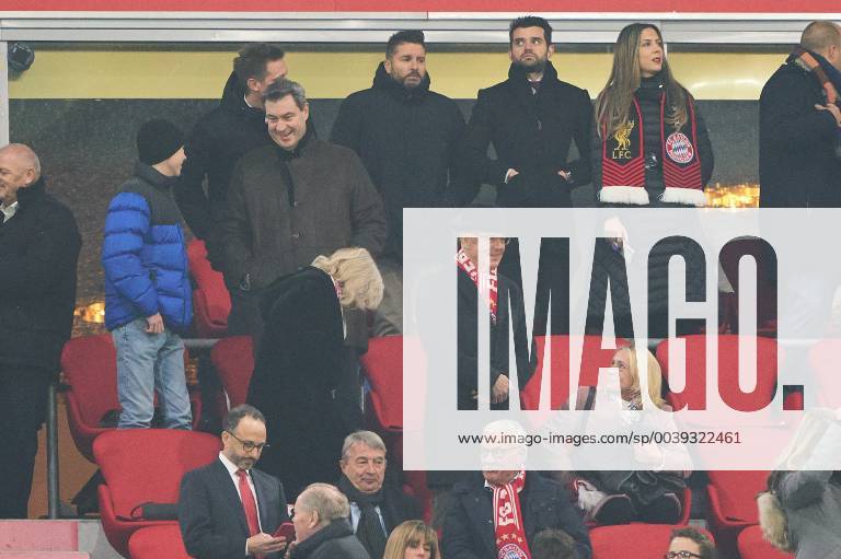Markus SOEDER, bayerischer Ministerpraesident, Bayern, Franz BECKENBAUER ( ex FCB President, captain of honor FCB) wife Heidi FC BAYERN MUNICH - FC LIVERPOOL 1-3 UEFA Football Champions League , Munich, March 13, 2019, Season 2018 2019, round of last 16, FCB, Reds, Bavaria, Photographer: Peter Schatz