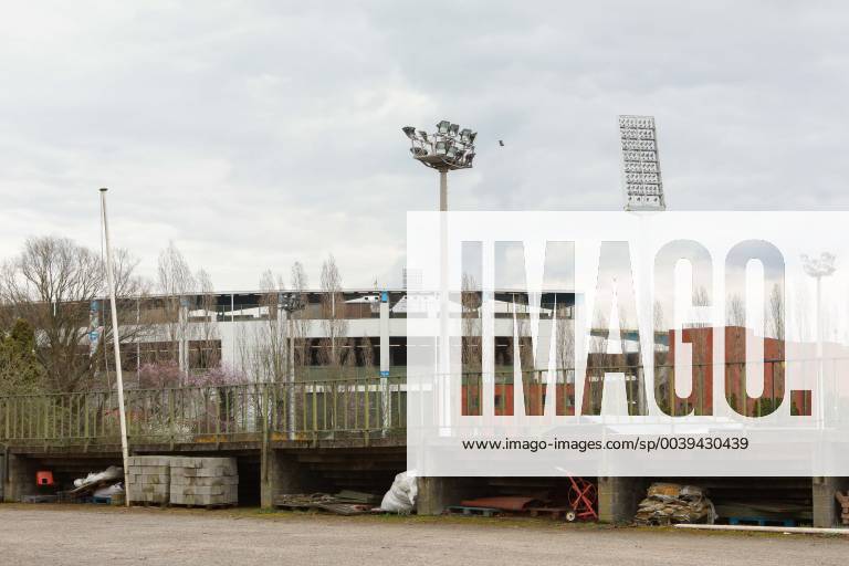 Illustration picture shows the entrance to the Victor Boin stadium and the Koning Boudewijnstadion - Stade Roi Baudouin sports stadium on the Brussels Heizel Heysel site, Tuesday 19 March 2019. The stadium will be renovated and renamed Golden Generation Arena. PAUL-HENRIxVERLOOY x05551507x