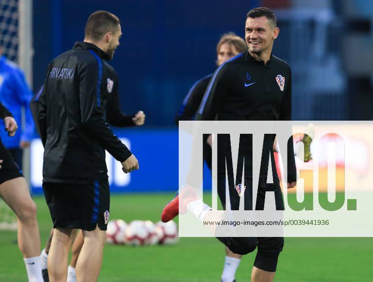 Fußball, Nationalteam Kroatien Training Croatian national football team training 20.03.2019. , Zagreb - On stadium Maksimir Croatian national football team held a training before qualifying matches for Euro 2020 against Azerbaijan and Hungary. Mateo Kovacic, Dejan Lovren MarkoxPrpic PIXSELL