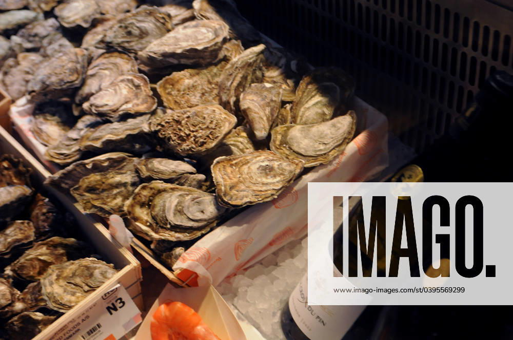 Copenhagen, Denmark 24 January 2024 .Sea food oysters are on sale in danish capital Copenhagen. (Photo.Francis Joseph Dean Dean Pictures)