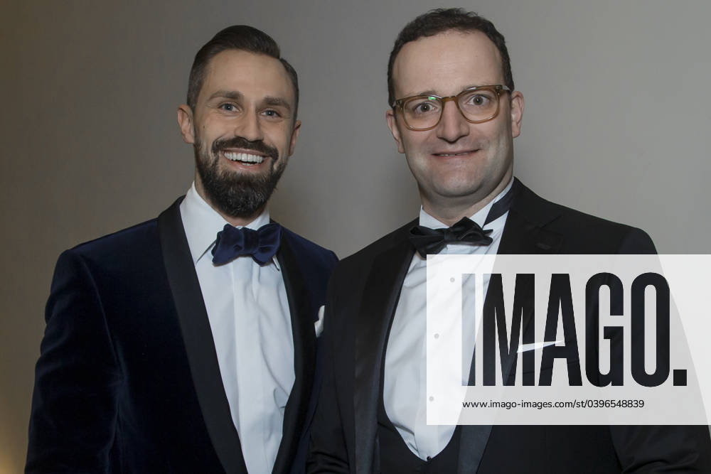 Federal Minister of Health Jens Spahn re with partner Daniel Funke Celebrities come to the VIP reception at the Hotel Kempinsky Dresden on the occasion of the 14th Semper Opera Ball