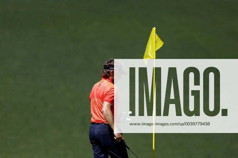 Bernhard Langer of Germany stands on the 10th green at practice on the Tuesday before the 2019 Masters Tournament at Augusta National Golf Club in Augusta, Georgia, on April 9, 2019. AUG20190409115 JOHNxANGELILLO