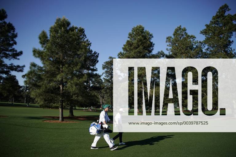 Tommy Fleetwood of the United Kingdom walks to his tee ball at practice on the Wednesday before the 2019 Masters Tournament at Augusta National Golf Club in Augusta, Georgia, on April 10, 2019. AUG20190410117 JOHNxANGELILLO