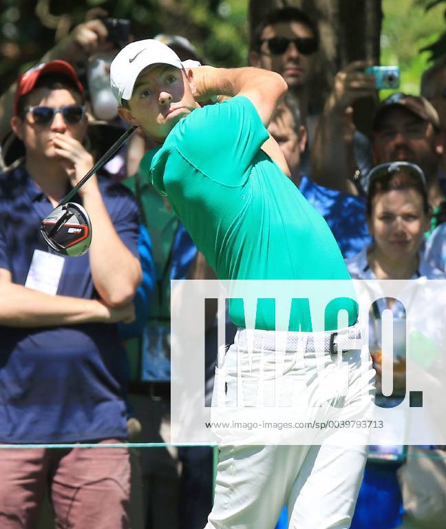 Golf: Masters Tournament Rory McIlroy of Northern Ireland plays a practice round for the Masters Tournament at Augusta National Golf Club in Augusta, Georgia, on April 10, 2019.