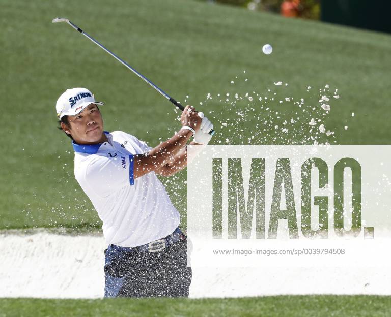 Golf: Masters Tournament Hideki Matsuyama of Japan plays a practice round for the Masters Tournament at Augusta National Golf Club in Augusta, Georgia, on April 10, 2019.