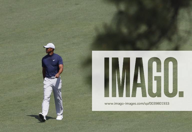Tiger Woods walks down the 2nd hole fairway in the first round at the 2019 Masters Tournament at Augusta National Golf Club in Augusta, Georgia, on April 11, 2019. AUG20190411135 JOHNxANGELILLO