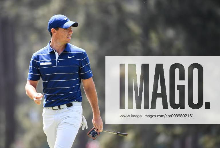 Rory McIlroy walks off the 3rd green during the first round of the Masters Tournament at Augusta National Golf Club in Augusta, Georgia, on April 11, 2019. AUG20190411352 KEVINxDIETSCH
