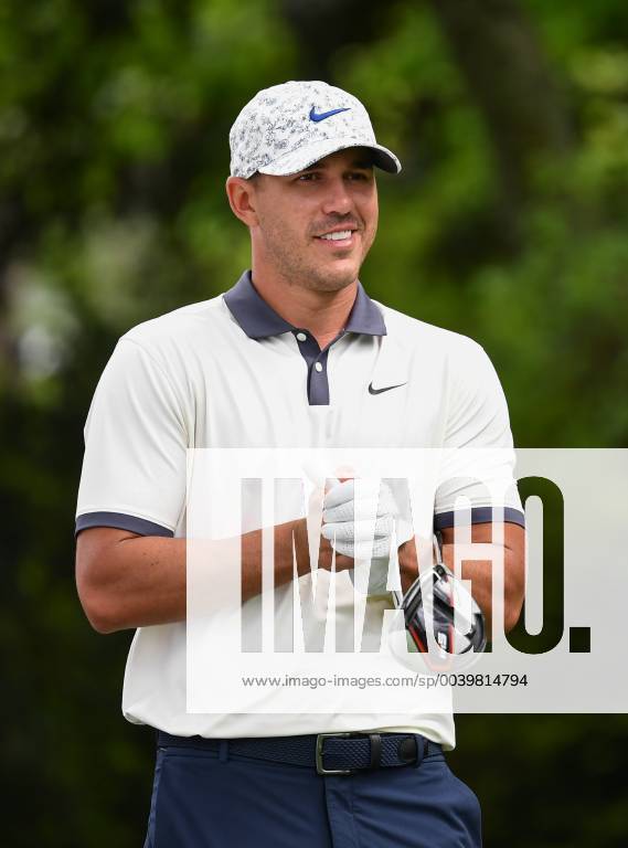 Brooks Koepka watches his drive off of the second tee during the second round of the Masters Tournament at Augusta National Golf Club in Augusta, Georgia, on April 12, 2019. AUG20190412315 KEVINxDIETSCH