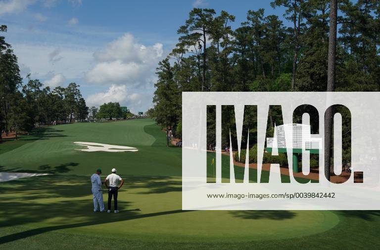 Tony Finau prepares to putt on the 10th green during the third round of the Masters Tournament at Augusta National Golf Club in Augusta, Georgia, on April 13, 2019. AUG20190413302 KEVINxDIETSCH