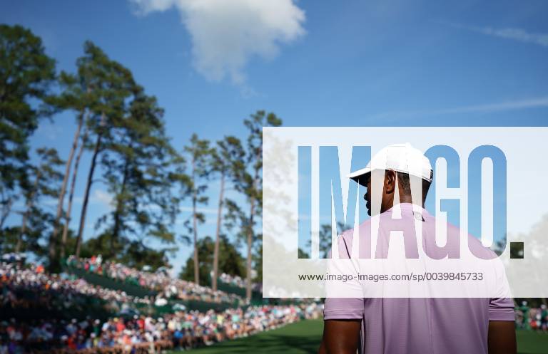 Tiger Woods waits to hit on the 14th tee box during the third round of the Masters Tournament at Augusta National Golf Club in Augusta, Georgia, on April 13, 2019. AUG20190413333 KEVINxDIETSCH