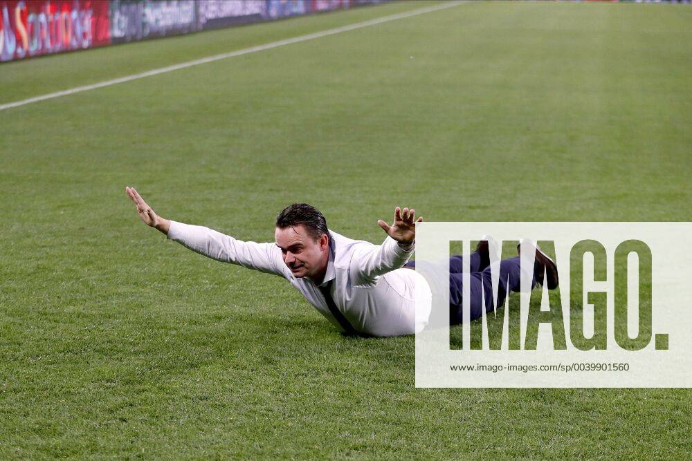 KW16 TORINO, Football,16-04-2019, Allianz Stadium . Champions League quarter finals second leg Juventus - Ajax. Ajax technical director Mark Overmars celebrating the win after the game Juventus - Ajax (1-2). Juventus - Ajax x3200790x