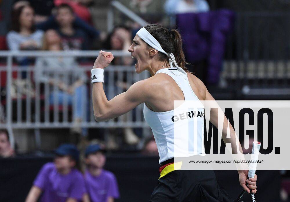 2019 Fed Cup World Group Play Off First Match Jelena Ostapenko LAT Andrea Petkovic GER