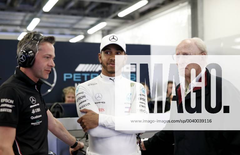 Motorsports: FIA Formula One World Championship WM Weltmeisterschaft 2019, Grand Prix of Azerbaijan, 44 Lewis Hamilton (GBR, Mercedes AMG Petronas Motorsport), Prof. Jürgen Hubbert Baku Azerbaijan