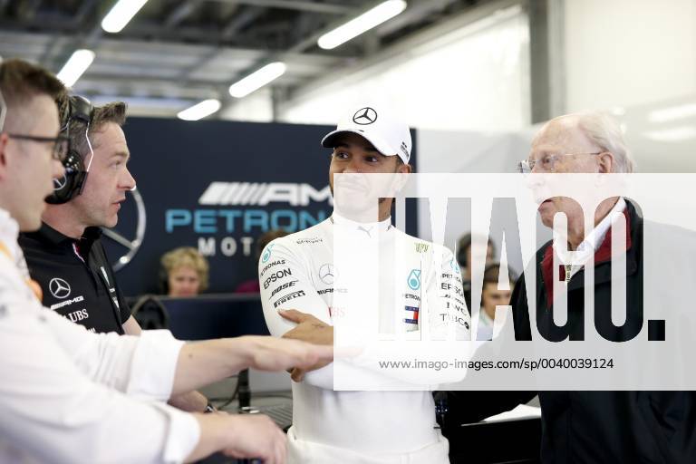 Motorsports: FIA Formula One World Championship WM Weltmeisterschaft 2019, Grand Prix of Azerbaijan, 44 Lewis Hamilton (GBR, Mercedes AMG Petronas Motorsport), Prof. Jürgen Hubbert Baku Azerbaijan