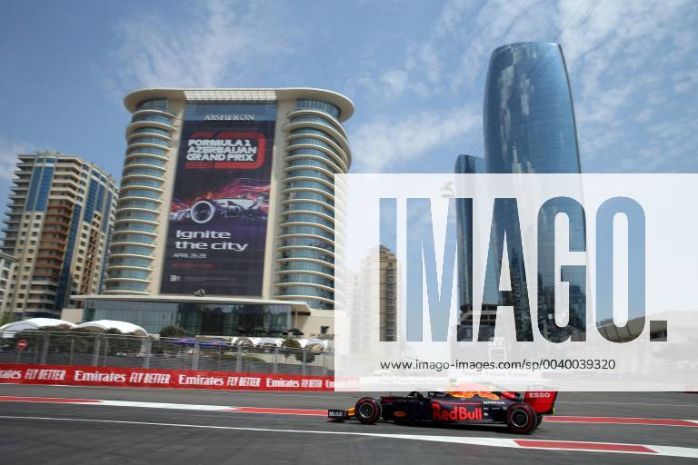 Photo4 LaPresse 26 04 2019 Baku, Azerbaijan Grand Prix Formula One Azerbaijan 2019 In the pic: Max Verstappen (NED) Red Bull Racing RB15