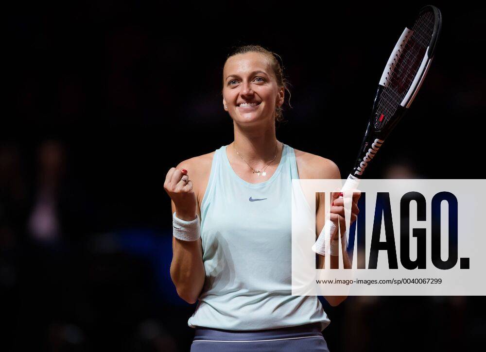 Stuttgart, GERMANY - Petra Kvitova of the Czech Republic in action during her semi-final match at the 2019 Porsche Tennis Grand Prix WTA Tennis Damen Premier tennis tournament 2019, Tennis, Stuttgart, Porsche Tennis Grand Prix, Germany, Apr 27 - ZUMAa181 20190427_zaa_a181_065