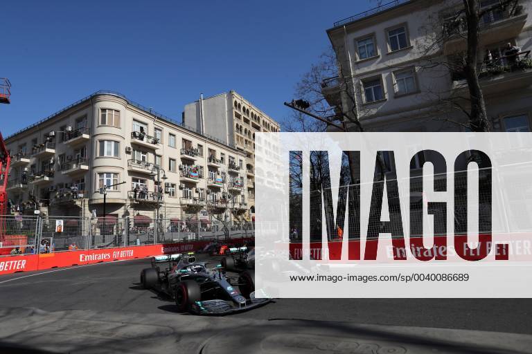 Photo4 LaPresse 28 04 2019 Baku, Azerbaijan Grand Prix Formula One Azerbaijan 2019 In the pic: Valtteri Bottas (FIN) Mercedes AMG F1 W10 and Lewis Hamilton (GBR) Mercedes AMG F1 W10