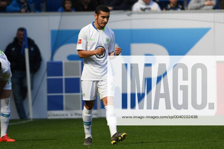 Football 1 Bundesliga TSG 1899 Hoffenheim VfL Wolfsburg v l Jubel zum Ausgleich zum 1 1 by De Asevedo Furtado VfL Wolfsburg DFL regulations prohibit any use of photographs as image sequences and or quasi video 1 Fussball Bundesliga TSG 1899 Hoffenheim VfL Wolfsburg Sinsheim