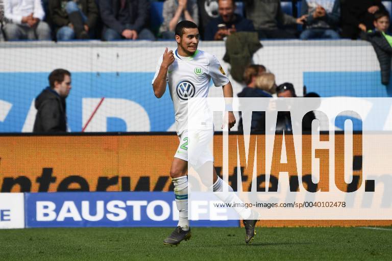 Football 1 Bundesliga TSG 1899 Hoffenheim VfL Wolfsburg v l Jubel zum Ausgleich zum 1 1 by De Asevedo Furtado VfL Wolfsburg DFL regulations prohibit any use of photographs as image sequences and or quasi video 1 Fussball Bundesliga TSG 1899 Hoffenheim VfL Wolfsburg Sinsheim