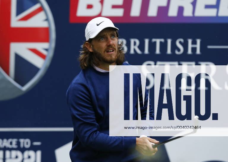 9th May 2019, Hillside Golf Club, Southport, England; Betfred British Masters, hosted by Tommy Fleetwood, day 1; Tournament host Tommy Fleetwood (ENG) tees off early in his opening round ActionPlus12132434 AlanxMartin