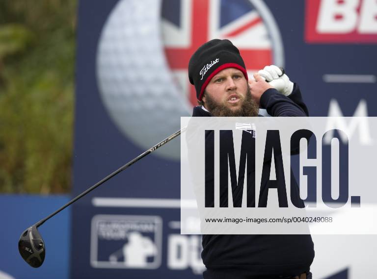 9th May 2019, Hillside Golf Club, Southport, England; Betfred British Masters, hosted by Tommy Fleetwood, first round ; Andrew "Beef" Johnston reacts to his tee shot on the par four 13th hole ActionPlus12132698 DavidxBlunsden