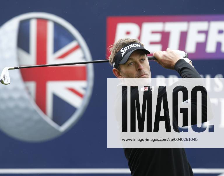 9th May 2019, Hillside Golf Club, Southport, England; Betfred British Masters, hosted by Tommy Fleetwood, day 1; Raphael Jacquelin (FRA) plays his drive on the 2nd hole ActionPlus12132881 AlanxMartin