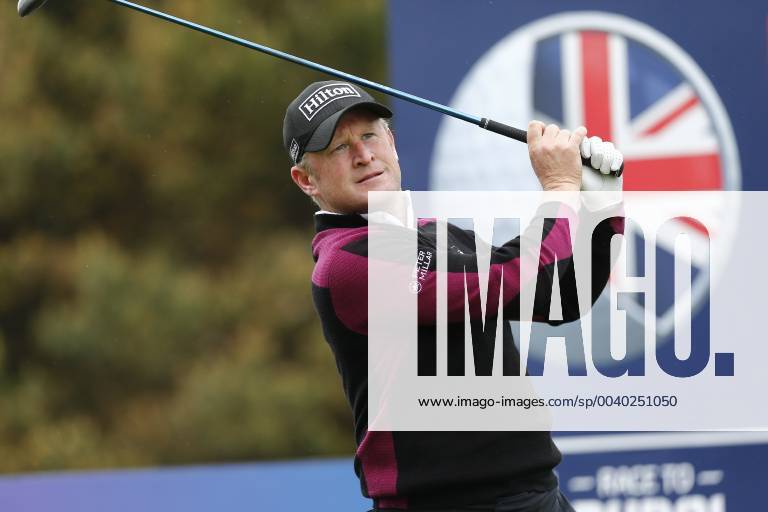 9th May 2019, Hillside Golf Club, Southport, England; Betfred British Masters, hosted by Tommy Fleetwood, day 1; Jamie Donaldson (WAL) plays his drive on the 2nd hole ActionPlus12132886 AlanxMartin